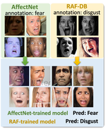 Facial Expression Recognition with Inconsistently Annotated Datasets